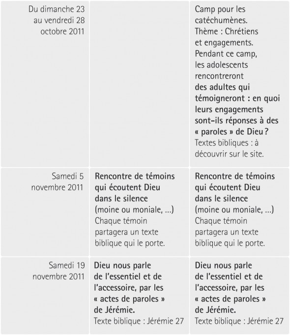 texte biblique sur la rencontre