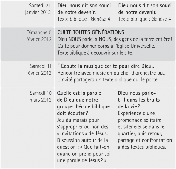 rencontres de la parole 2011